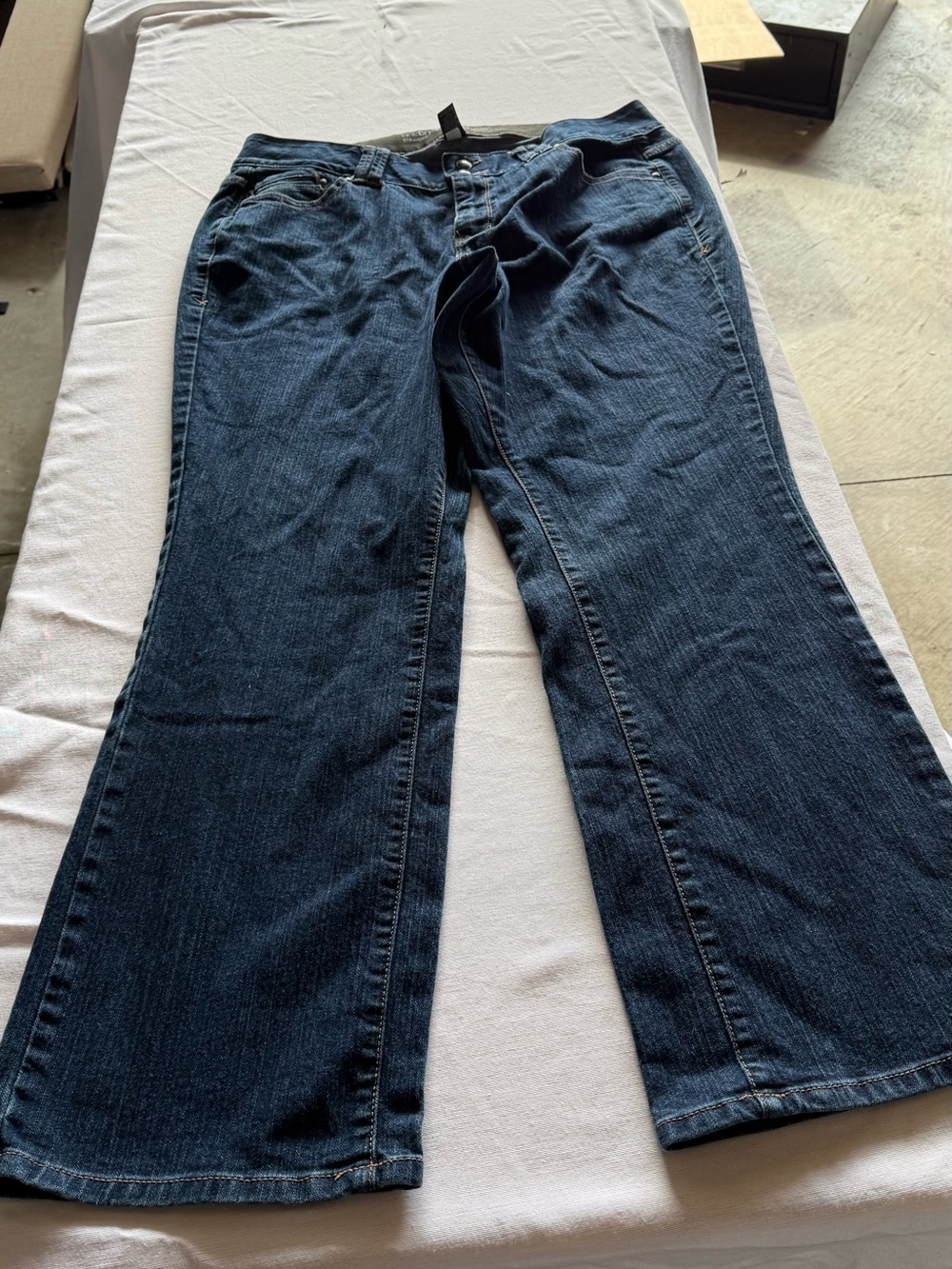 Lane Bryant Dark Blue Wide-Leg Jeans